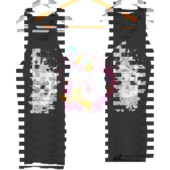 白 アニメ ドラゴン 美的 カワイイ タンクトップ - Kawaiitshirt