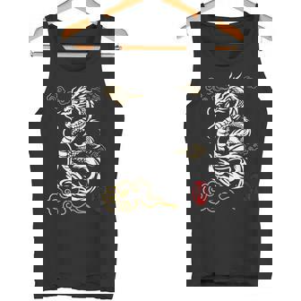 白龍、日本文化、縁起の良い タンクトップ - Kawaiitshirt