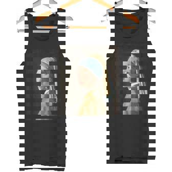 真珠の耳飾りの少女／フェルメール【世界の名画】（高精細画像）Vermeer 美術館アート 油絵 タンクトップ - Kawaiitshirt