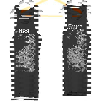 福岡ジャパン クラシック シティ マップ グラフィック タンクトップ - Kawaiitshirt