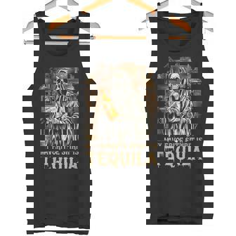 私の好きなスピリットはテキーラ ゴースト ハロウィン テキーラ タンクトップ - Kawaiitshirt
