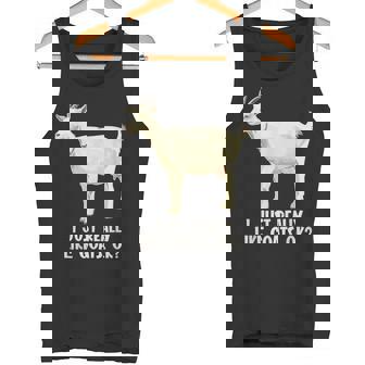 私は本当にヤギが好きです タンクトップ - Kawaiitshirt