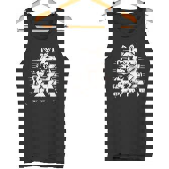 秋田犬 グラフィックtシャツ レディース メンズ タンクトップ - Kawaiitshirt