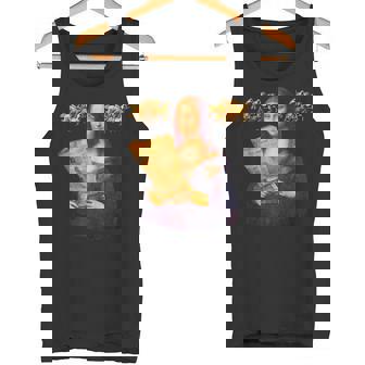 競馬 馬tシャツ モナリザ おもしろ ウマ レース 馬 乗馬 競馬 面白いtシャツ メンズ グッズ ネタ 大人 男性 タンクトップ - Kawaiitshirt