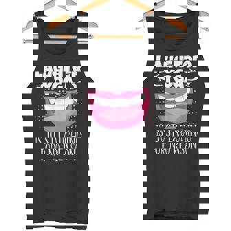 笑いヨガは理由もなくただ笑うだけの瞑想 タンクトップ - Kawaiitshirt