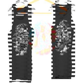 第二次世界大戦 爆撃機 葉巻 喫煙 ピンナップガール タンクトップ - Kawaiitshirt