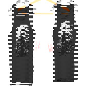 筒垣 ステンシル 染付 日本 美術 ギフト おもしろ タンクトップ - Kawaiitshirt