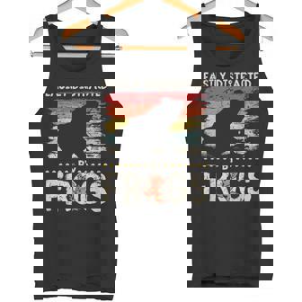 簡単に気を散らせるカエルのヴィンテージなカエル愛好家。 タンクトップ - Kawaiitshirt