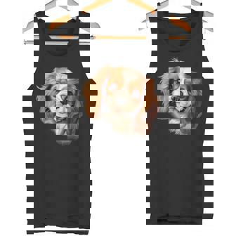 素敵で面白い覗き見犬 キャバリアキングチャールズスパニエル タンクトップ - Kawaiitshirt