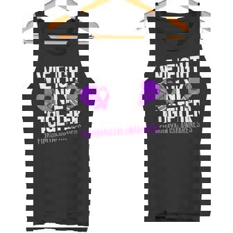 線維筋痛症啓発 パープルリボン We Fightonly Together タンクトップ - Kawaiitshirt