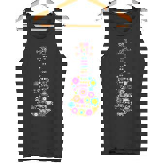 美しい花の4弦ウクレレ楽器 タンクトップ - Kawaiitshirt