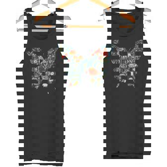 美的シルエット きのこ コッタグコア バタフライ タンクトップ - Kawaiitshirt