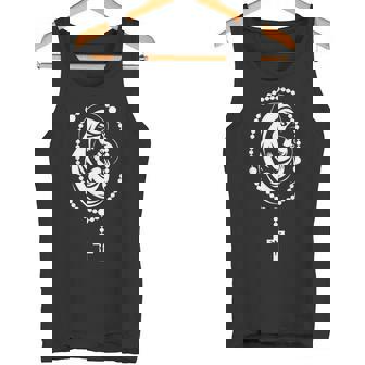 聖なるロザリオ 聖母マリア 赤ちゃん イエス カトリック ロザリオ ミステリー タンクトップ - Kawaiitshirt