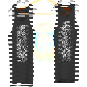 聖ミカエル大天使 – 聖なるステンドグラス – キリスト教 タンクトップ - Kawaiitshirt