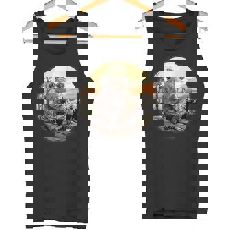 自然の中のウォンバット、ウォンバット タンクトップ - Kawaiitshirt