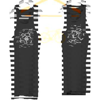 自転車 サイクリング 解剖学 ロードバイク パーツ バイク サイクリング サイクリング タンクトップ - Kawaiitshirt