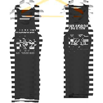 自転車 面白い ロードバイク 面白い サイクリスト 今日の私の計画 タンクトップ - Kawaiitshirt