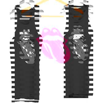 舌を広げた唇 タンクトップ - Kawaiitshirt