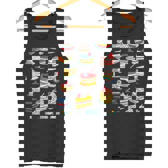 色鮮やかなケーキ柄 フーディー向け タンクトップ - Kawaiitshirt