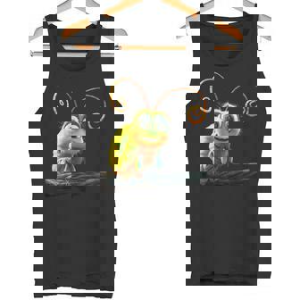 芋虫 面白い芋虫甘い緑の芋虫 タンクトップ - Kawaiitshirt