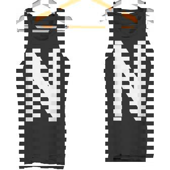 英文字 N 大文字 アルファベット モノグラム イニシャル Abc タンクトップ - Kawaiitshirt