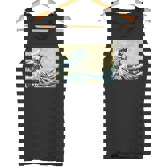 葛飾 北斎 神奈川沖浪裏 有名なヴィンテージアート スタイリッシュ タンクトップ - Kawaiitshirt