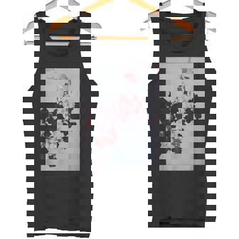 葛飾北斎作 ハイビスカスとスズメ タンクトップ - Kawaiitshirt