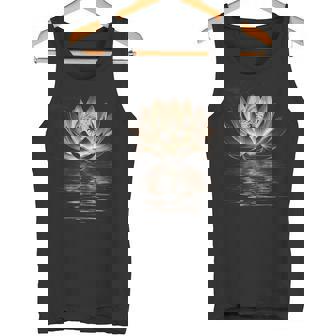 蓮の花 ヨガ 瞑想 禅 スピリチュアル オーム 仏教 ギフト タンクトップ - Kawaiitshirt