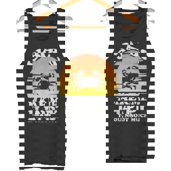 蟹は私を幸せにする カニ服 カニ タンクトップ - Kawaiitshirt