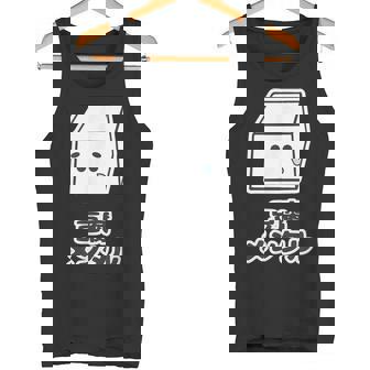 豆腐メンタル（とうふ）【変なデザイン屋さん】キャラクター ゆるくて かわいい 面白い イラスト タンクトップ - Kawaiitshirt