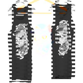 郵便配達員、Dps 配達員の猫を削除 タンクトップ - Kawaiitshirt