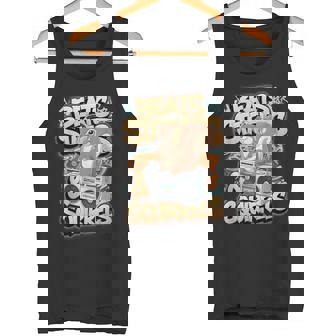都市公園の都会のリス スタイリッシュで楽しいどんぐりアドベンチャー タンクトップ - Kawaiitshirt