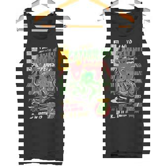 野生のカトゥルフが現れる猫か怪物か変な猫-クトゥルフ タンクトップ - Kawaiitshirt