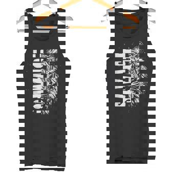 野蛮な虎 野生動物 遊び心のあるグラフィックプリント タンクトップ - Kawaiitshirt