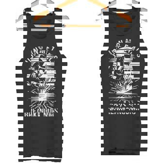 金属の接合 常識を打ち破る 溶接工 仕事 溶接 タンクトップ - Kawaiitshirt