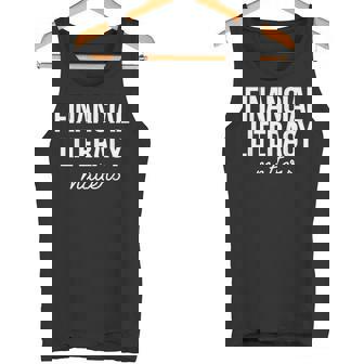 金融リテラシーは重要 タンクトップ - Kawaiitshirt