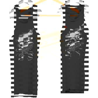 鉛筆巻き戻し付きレトロカセットテープ タンクトップ - Kawaiitshirt