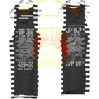 陸軍戦車が大好きな少年第二次世界大戦のシャーマン戦車 タンクトップ - Kawaiitshirt