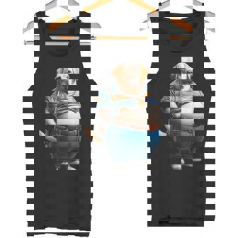 陽気なチャンキーラブラドールレトリバーtシャツ 太った犬愛好家向け タンクトップ - Kawaiitshirt