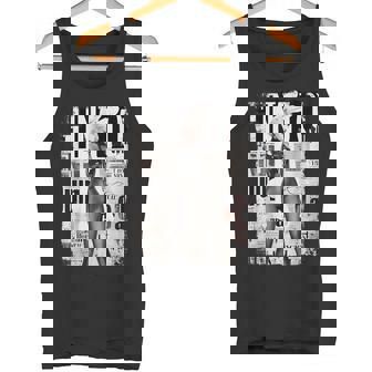 雑誌の表紙ヴィンテージガールバニーコラージュセクシーモデルピンナップ タンクトップ - Kawaiitshirt