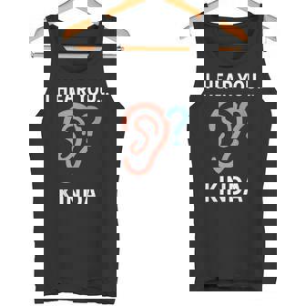 難聴啓発聴覚障害者文化asl学生cochlear タンクトップ - Kawaiitshirt