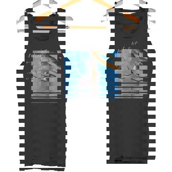 雪の妖精 北海道 日本の小鳥 青空 写真 タンクトップ - Kawaiitshirt