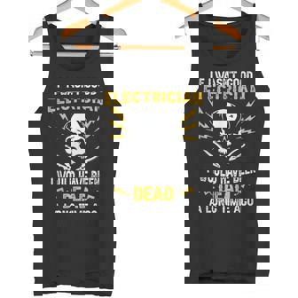 メンズ 電気工事士 電気 おもしろ電気工事士 タンクトップ - Kawaiitshirt