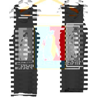 面白tシャツ 海 ペンギン おもしろ かわいい グッズ 服 ネタ メンズ オリジナル 夏 生き物 レトロ タンクトップ - Kawaiitshirt