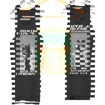面白い 80歳 ギフト ヴィンテージ 1945 猫好き 80歳の誕生日 タンクトップ - Kawaiitshirt
