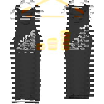 面白い バーグ バーガー バージェスト バーガー ハンバーガー チーズバーガー タンクトップ - Kawaiitshirt