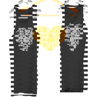 面白い ラバーダック ギフト メンズ レディース クールラバー アヒル ハート タンクトップ - Kawaiitshirt