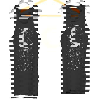 面白い 月 アート メンズ レディース キッズ 銀河 夜空 月 タンクトップ - Kawaiitshirt