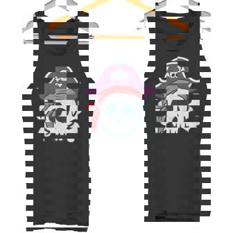 面白い 海賊 漫画 スカル ハロウィン タンクトップ - Kawaiitshirt