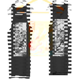 面白い 漫画 アニメ 日本美術 カワウソ ギターを弾く ロック タンクトップ - Kawaiitshirt